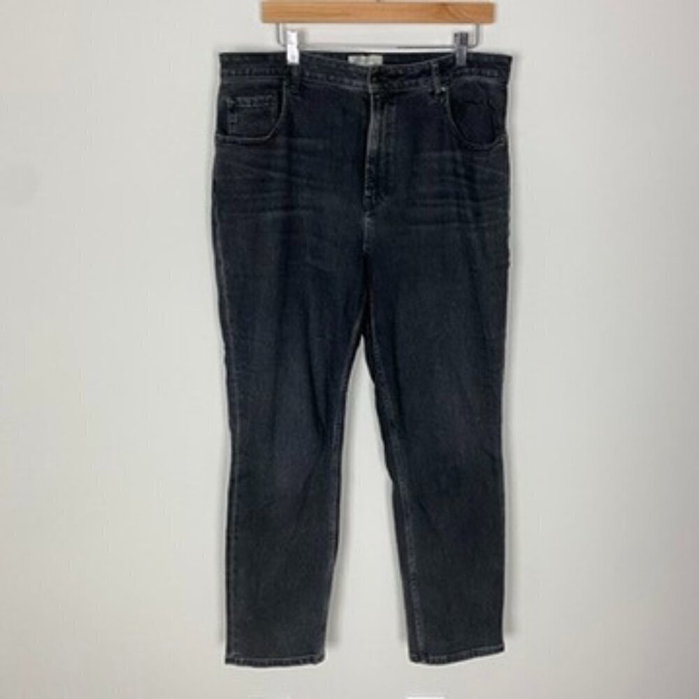 Everlane The Curvy Cheeky Jeans Black Womens 33‎ Organic Cotton